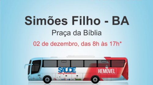 [Unidades móveis da Hemoba recebem candidatos à doação de sangue em Simões Filho]