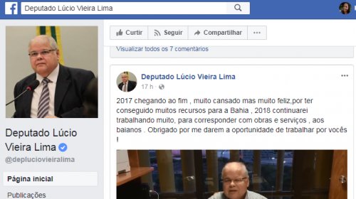 [Denunciado por vários crimes, Lúcio Vieira Lima se diz cansado, porém feliz]