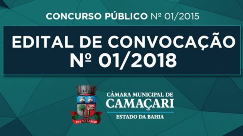 [Câmara convoca os aprovados no concurso público de Camaçari]