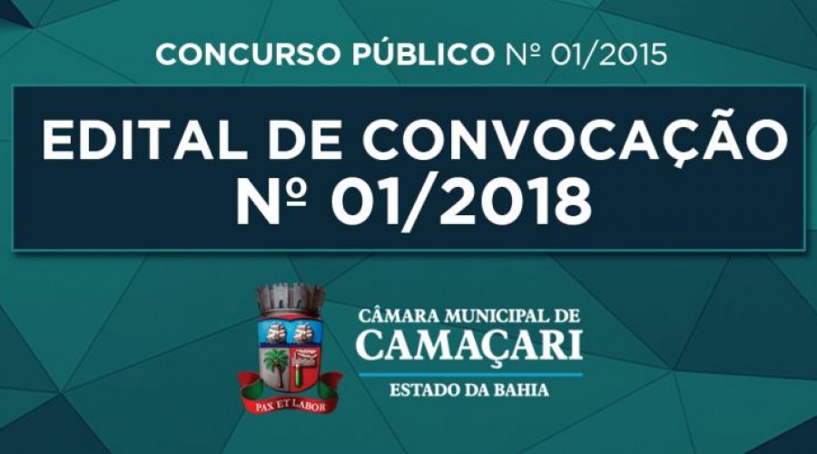 [Câmara convoca os aprovados no concurso público de Camaçari]