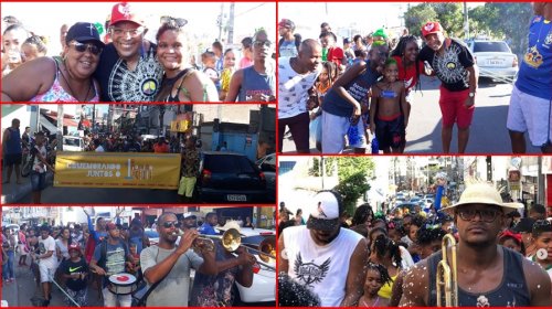 [Bloquinho da Gente: cerca de 400 pessoas e crianças participaram da primeira edição da folia]