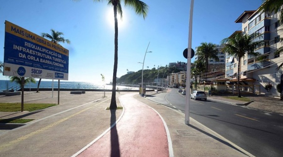 [Prefeitura faz entrega de 1ª etapa de obras na orla de Ondina]