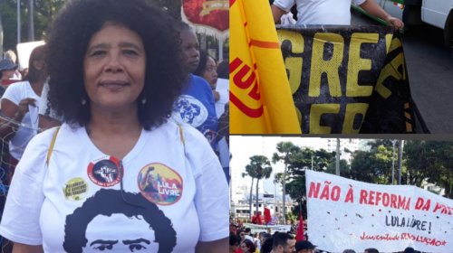[Manifestantes lotam Campo Grande nesta terça feira (14)]