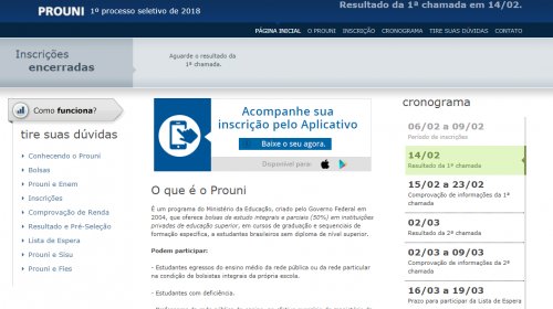 [Resultado do Prouni 2019.2 já está disponível]