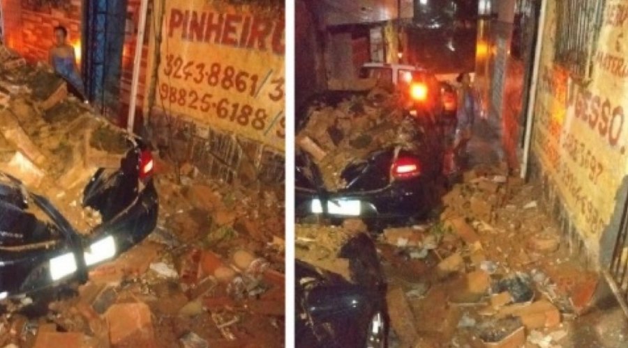 [Parte de casarão desaba no bairro do Santo Antônio Além do Carmo]