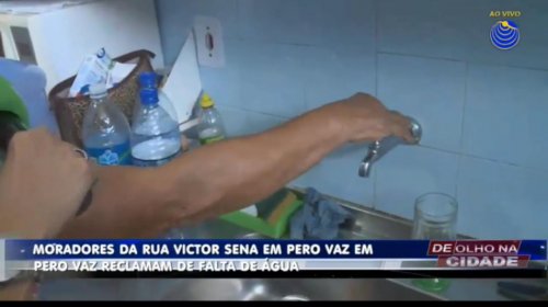 [Denúncia: Pero Vaz sofre com falta d’água há 2 meses]