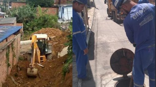 [Nova Constituinte recebe obras de alvenarias e limpeza nos canais de esgoto]