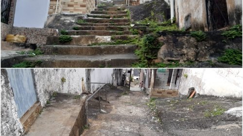 [Moradores pedem contração de escadaria em Travessa, no bairro de Pernambués]