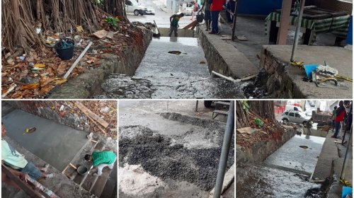 [Escadarias do Colégio Aliomar Baleeiro é requalificada; moradores comemoram ação ]