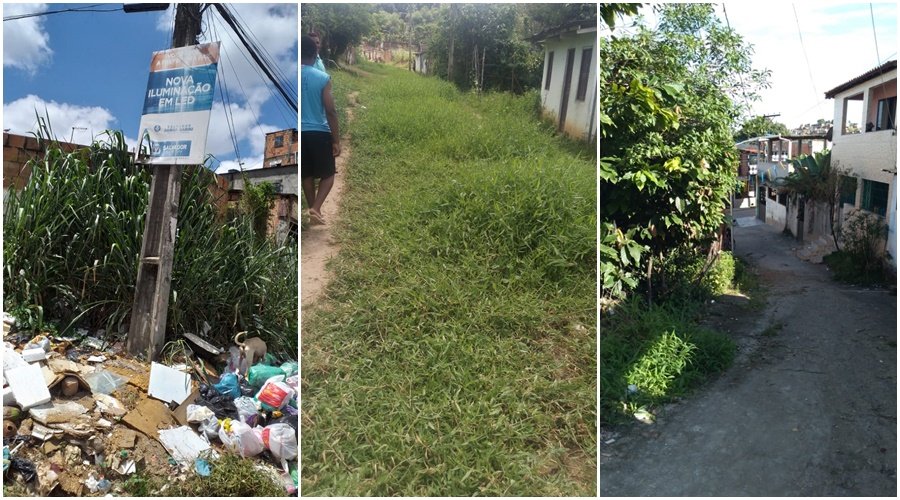 [Moradores de Nova Constituinte denunciam matagal e acumulo de lixo ]