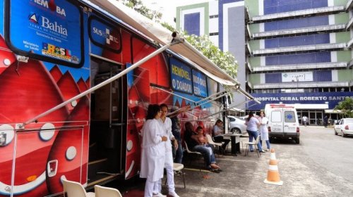[Unidade móvel do Hemoba recebe doações até sexta-feira no Cabula]