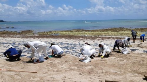 [Ação da Marinha começa a remover amanhã óleo das ilhas de Boipeba e Tinharé]