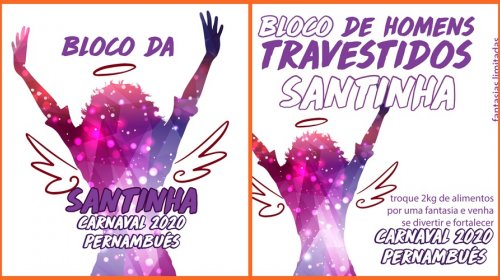 [Estão abertas as inscrições para a 1° edição do Bloco Travestidos das Santinhas em Pernambués ]