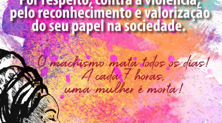 [“Não permita que o machismo apague mais uma voz, acabe com mais uma vida”, diz Suíca ao homenagear as mulheres]