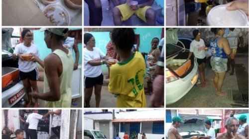[Movimento solidário distribui 200 sopas em Pernambués]