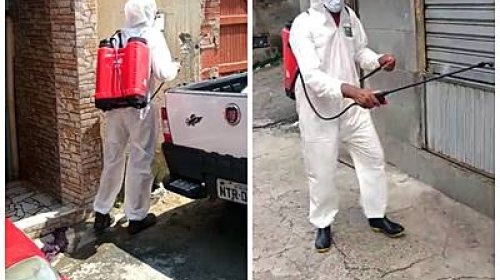 [Moradores do Areal se reúnem e promovem higienização das ruas para combater o avanço do corona...]