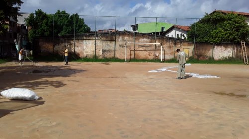 [Conder inicia implantação da tela de proteção no Campo do Marisco, Vila Ruy Barbosa]