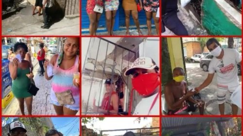 [Movimento Solidário distribui 1000 máscaras para moradores de Pernambués ]