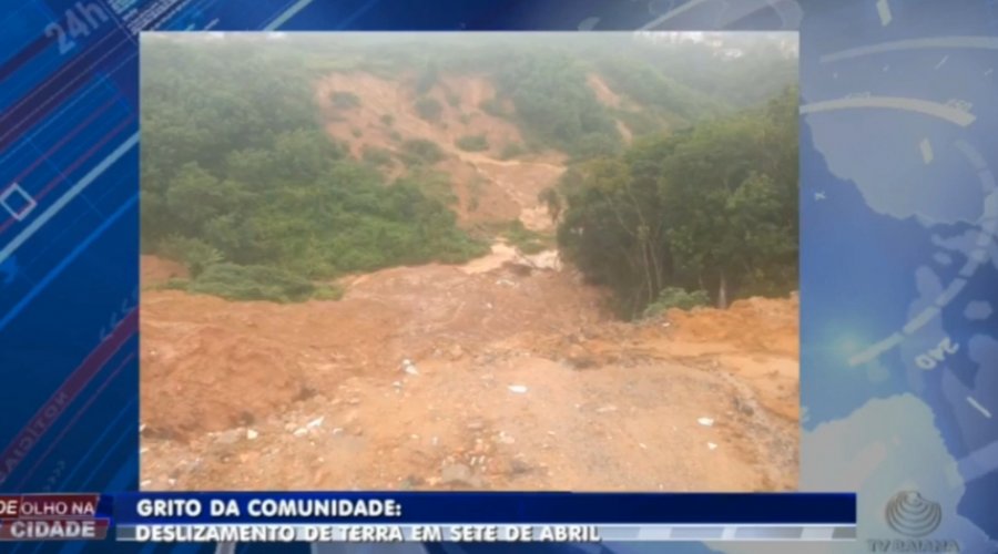 [Moradores temem outro deslizamento de terra em Sete de Abril ]