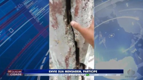 [Poste ameaça cair e moradores temem ao medo em Nordeste de Amaralina]