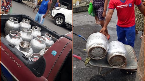 [Movimento Solidário distribuiu cerca de 30 botijões de gás e 120 máscaras na região da Cidade...]