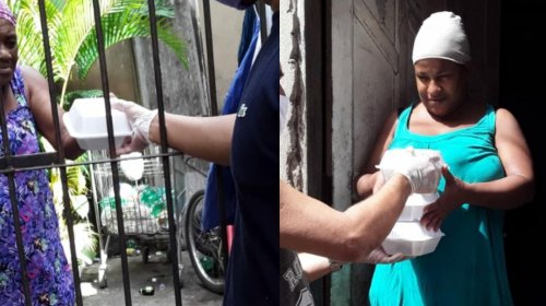[Movimento Solidário entrega cerca de 100 quentinhas para moradores da Cidade Baixa ]