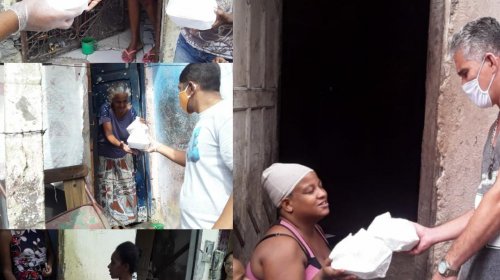[Movimento Solidário distribuiu feijoada para moradores da Cidade Baixa]