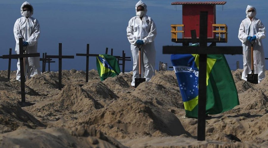 [Brasil registra 843 mortes por coronavírus em 24h e se torna 2º país com maior nº de óbitos]