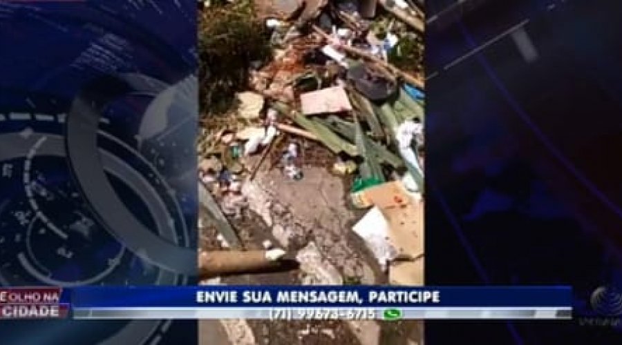 [Lixo e entulho acumulado a céu aberto põe em risco moradores de Jardim das Margaridas]
