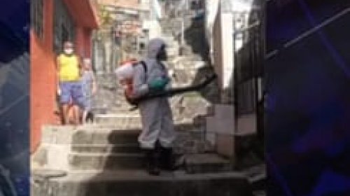 [Movimento Solidário realiza ação de desinfecção em Pernambués ]