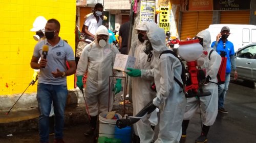 [Ruas de Santa Cruz passam por ação contra coronavírus]