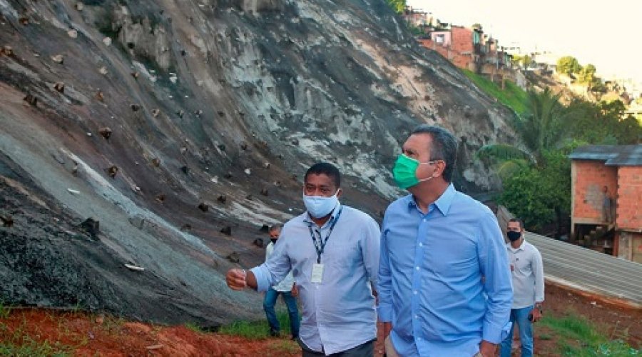 [Governador Rui Costa entrega encosta no bairro da Liberdade]