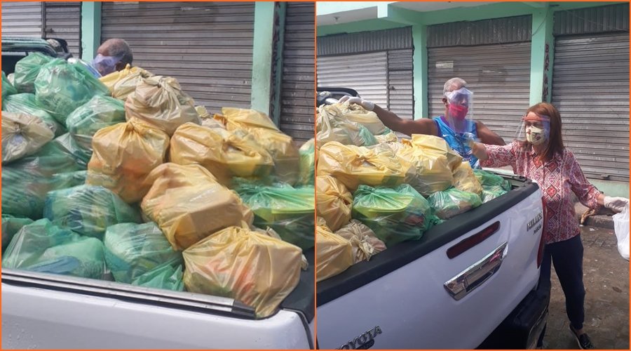 [Movimento Solidário de Pernambués distribui cerca de 80 cestas básicas na região da Península Itapagipana ]