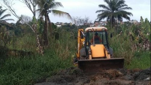 [Intervenções em escoamento de água fluvial na Beira Rio estão à todo vapor]