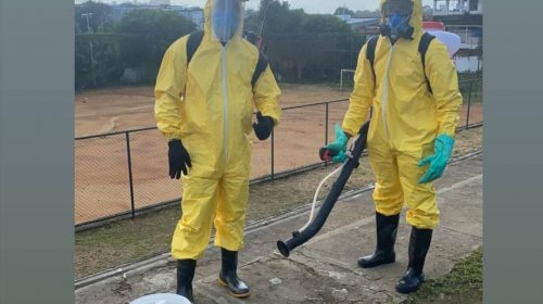 [Movimento solidário realiza desinfecção no Centro Social Urbano de Pernambués nesta segunda-fe...]