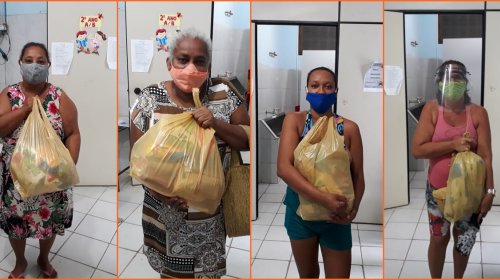 [Ação em parceria entrega cestas básicas a famílias do Vila Ruy Barbosa durante pandemia]