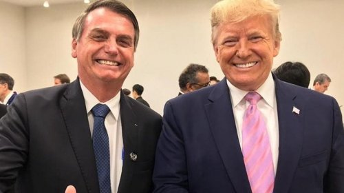 [Trump diz que EUA pode impor tarifas a produtos brasileiros caso governo Bolsonaro não reduza...]