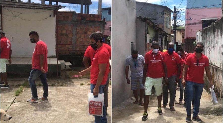 [Ouvidoria Comunitária: Movimento Solidário Pernambués percorre ruas da comunidade ouvindo as necessidades dos moradores]