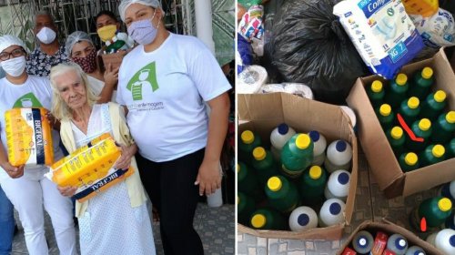 [Lar de idosos Acolhendo Com Amor recebe doações de fraldas e produtos de limpeza ]