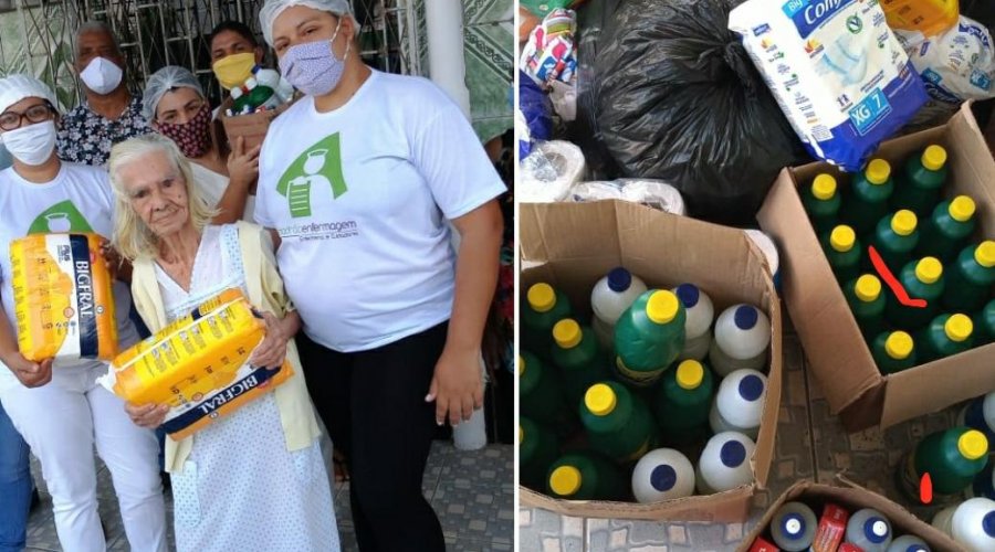 [Lar de idosos Acolhendo Com Amor recebe doações de fraldas e produtos de limpeza ]