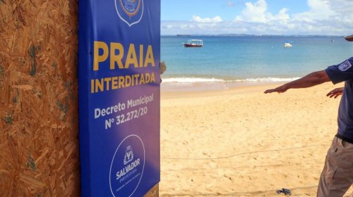 [Mesmo com praias liberadas, Salvador registra movimento intenso nas interditadas]