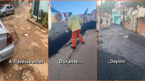 [Movimento Solidário Pernambués realiza mais um recapeamento asfáltico no bairro]