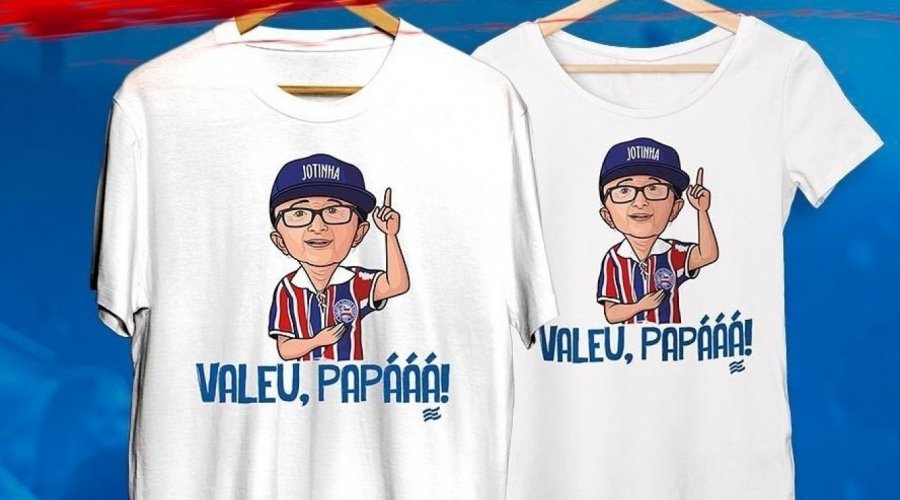 [Bahia lança camisa especial e todo dinheiro arrecadado será doado à família do locutor Jotinha ]