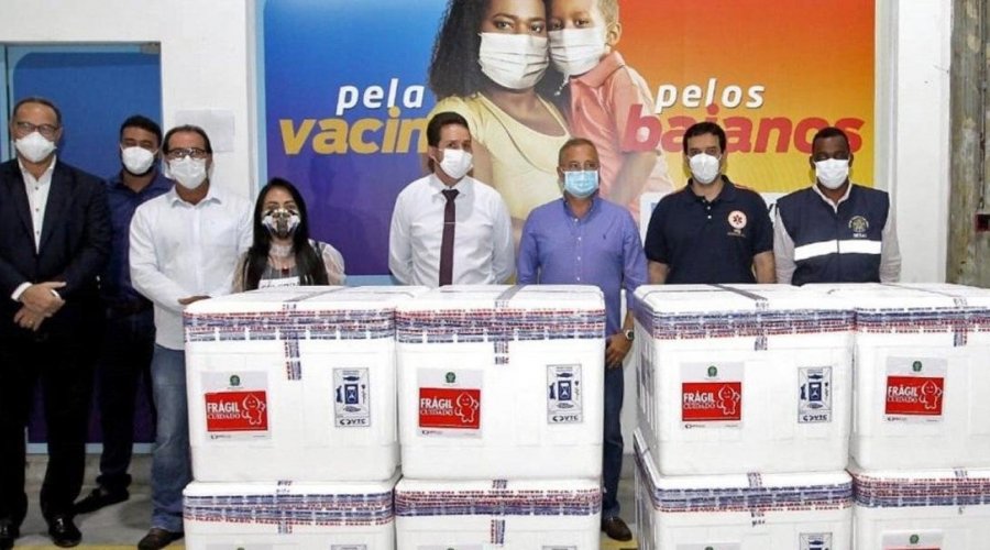 [Chegam à Bahia mais 56 mil doses da Coronavac]