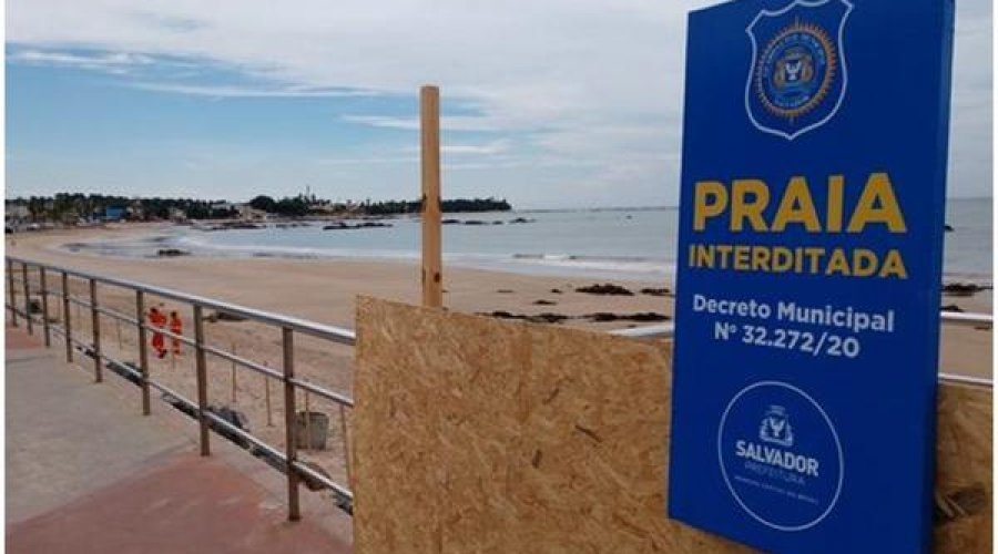 [Praias seguem fechadas em Salvador por mais uma semana]