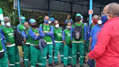 [Suíca e Sindilimp-BA participam do primeiro dia de vacinação dos trabalhadores da limpeza urba...]