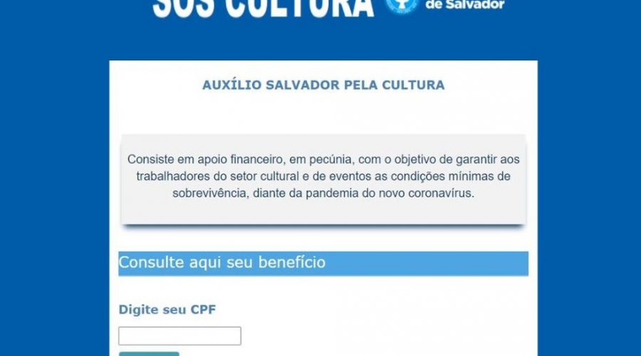 [Pagamento de auxílio para trabalhadores da Cultura e eventos em Salvador começa na quinta-feira]