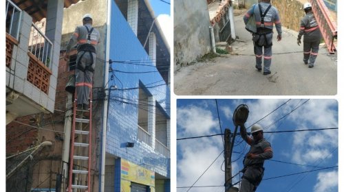 [Ilumina Comunidade: Rua das Flores e Araguaia em Pernambués recebem troca de lâmpadas ]