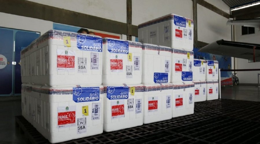 [Bahia vai receber mais de 318 mil doses de vacinas contra a covid-19 da CoronaVac e Pfizer]