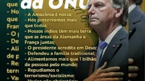 [Bolsonaro posta imagem onde aparece com seis dedos na mão; “Mas para que uma mão com tantos de...]